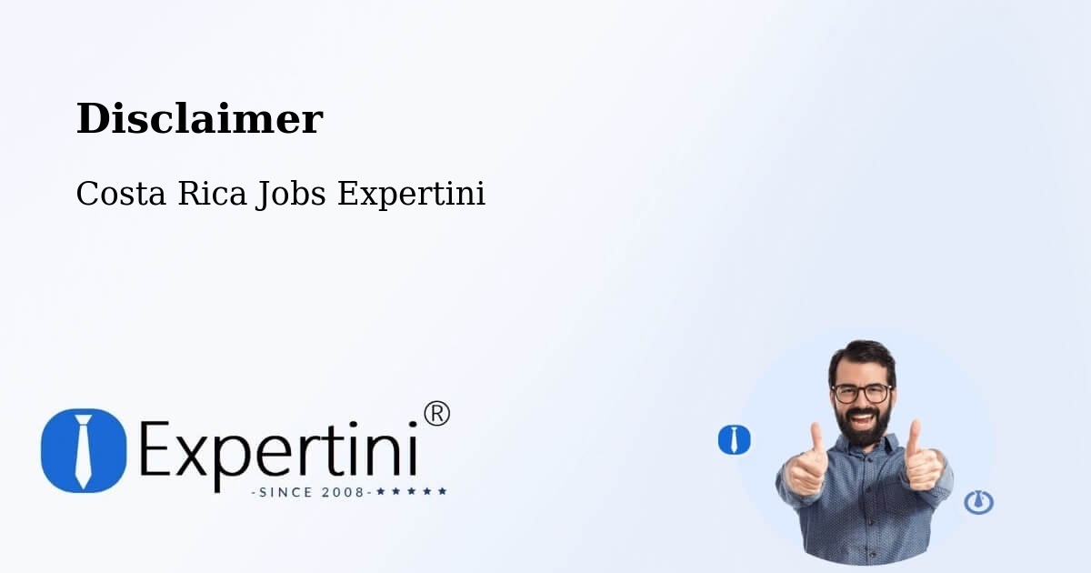 Disclaimer – Colón - Costa Rica Jobs Expertini